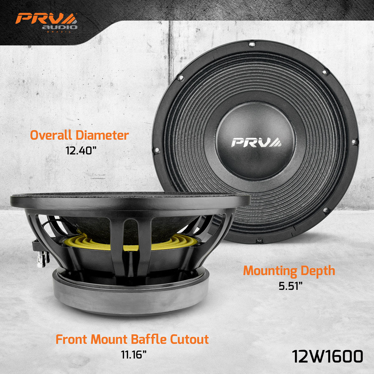 12W1600 | 12" WOOFER LOUDSPEAKER