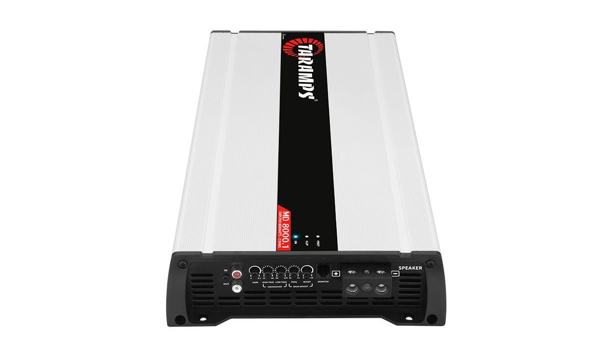 MD 8000.1 – 2 OHM Class D Taramps Amplifier (1 Channel of 8000 Watts RMS)