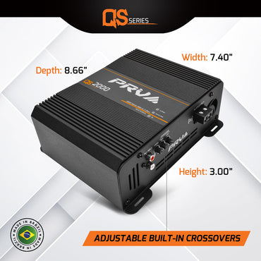 QS2000 | 2 Ohm 2000 Watt Amp Car Audio Amplifier