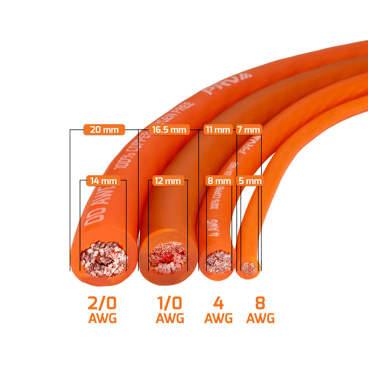PW0AWG-ORANGE 50ft Roll