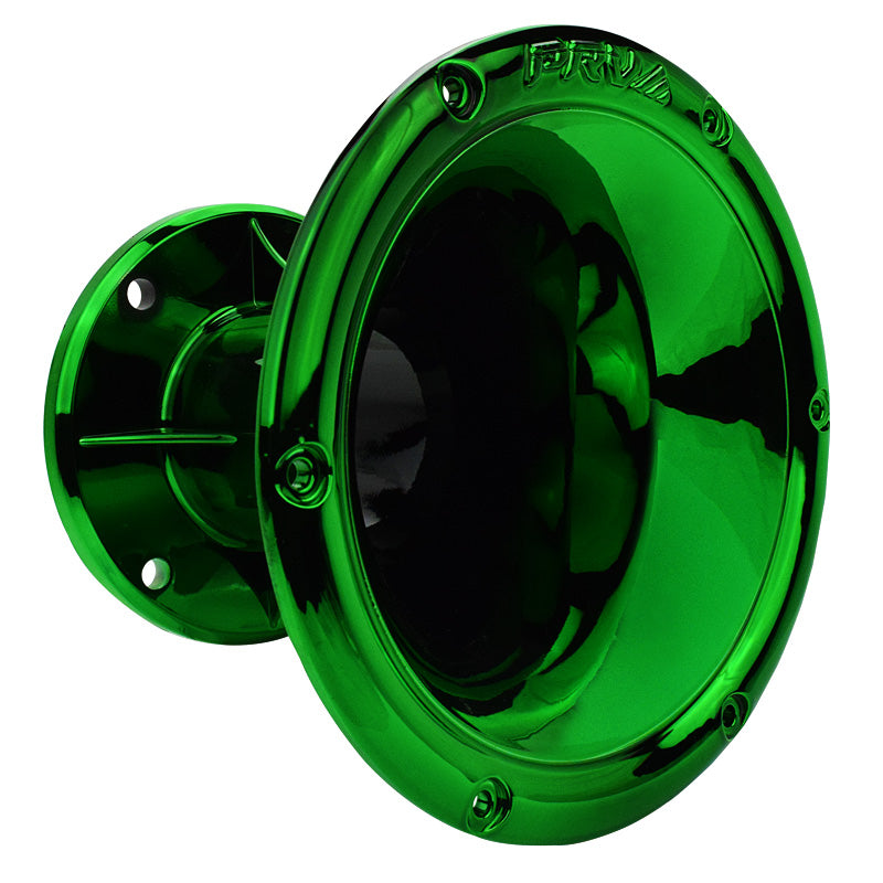 PRV AUDIO - 2" Exit Wave Guide - 45 x 45 Green Chrome Finish