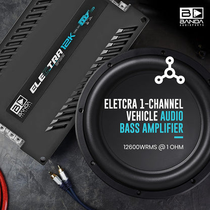 Banda Electra BASS 12K Car Amplifier 12000 Watts RMS 1 Ohms