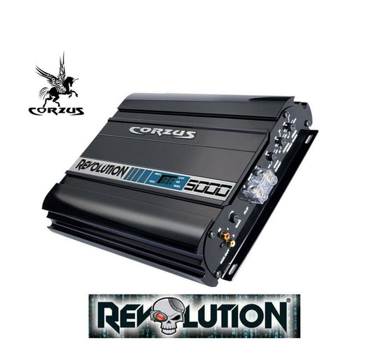 CORZUS REVOLUTION MD-5000 5000W RMS 1 Channel 1-Ohm Car Audio Mono 5K Amplifier