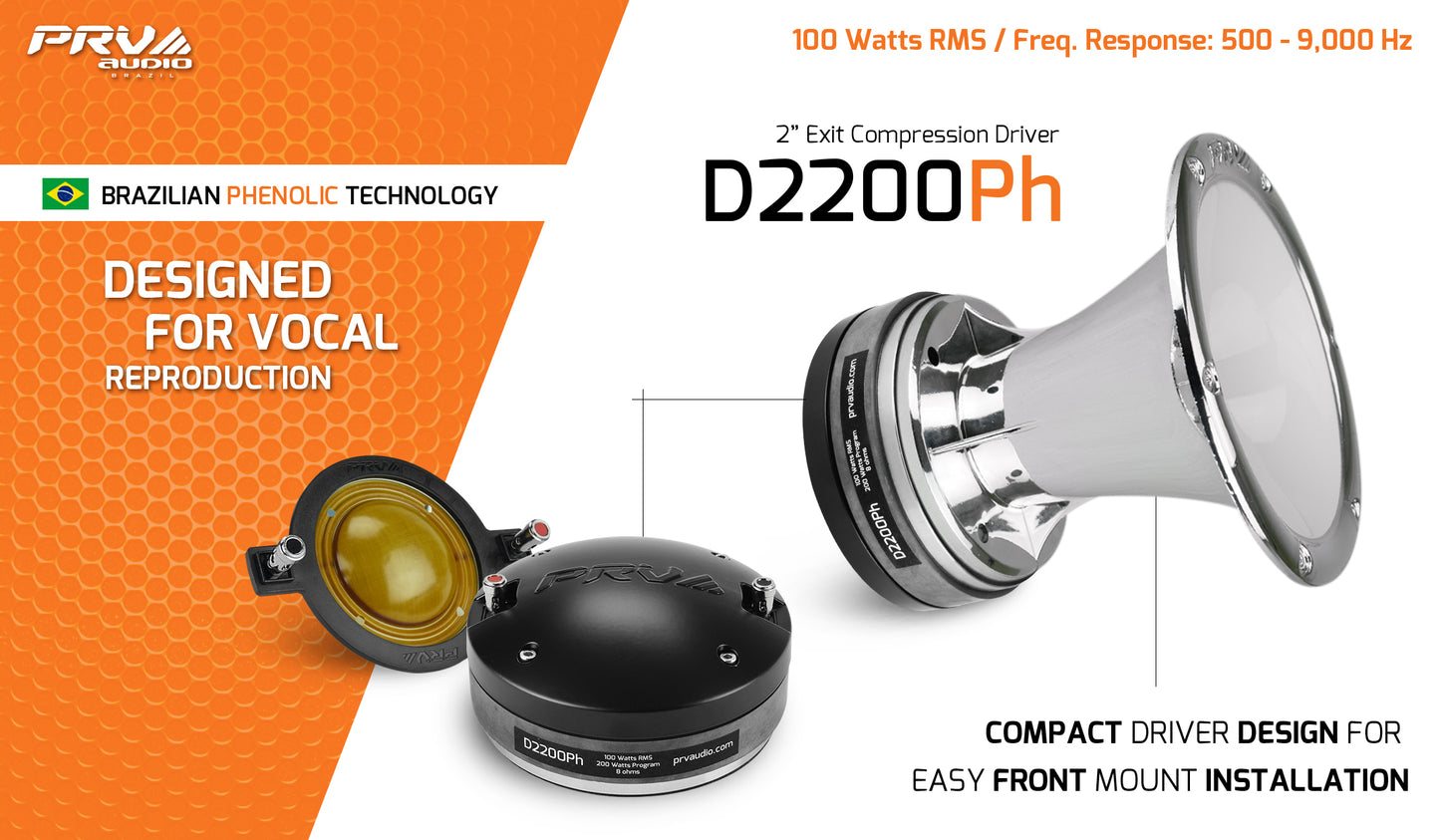 D2200Ph 2" EXIT MIDRANGE COMPRESSION DRIVER
