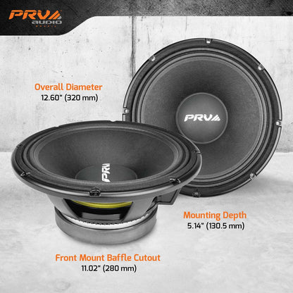 PRV AUDIO 12MB1500 12" Mid Bass 8 ohms