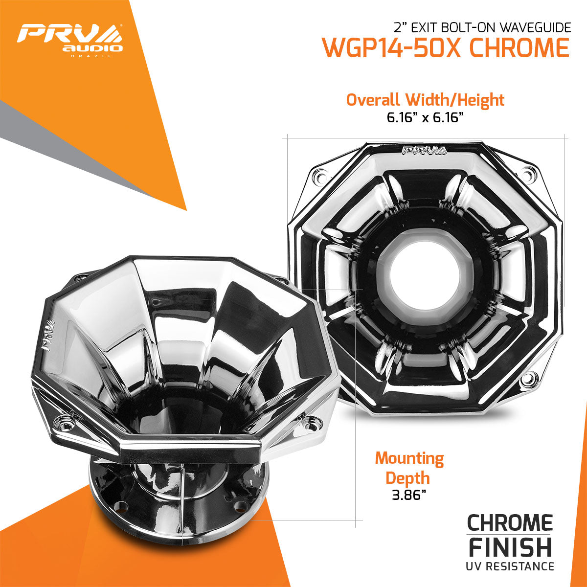 PRV WGP14-50X CHROME Waveguide