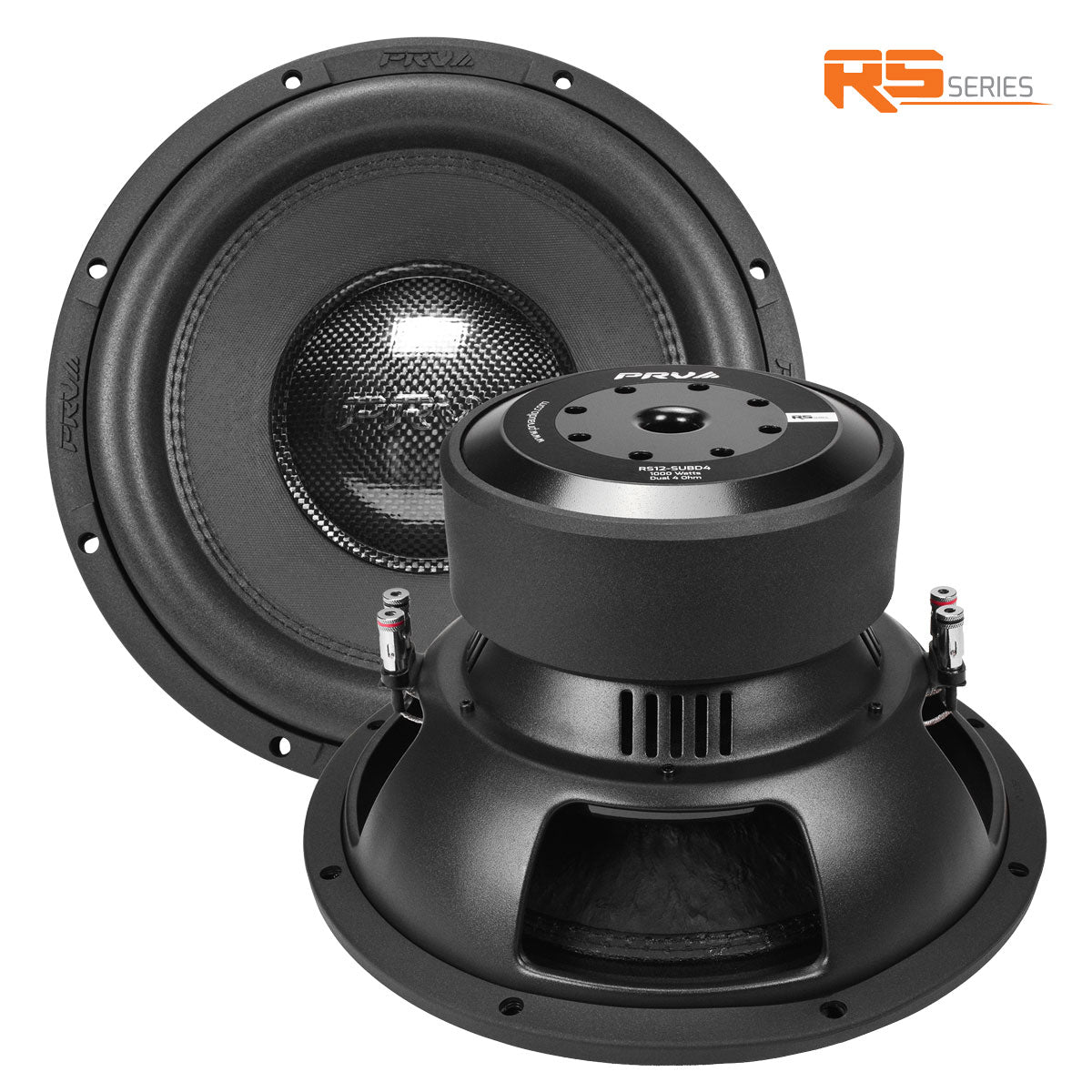 RS12-SUBD4 PRV 12” Car Subwoofer Dual 4 Ohm 1000 Watts