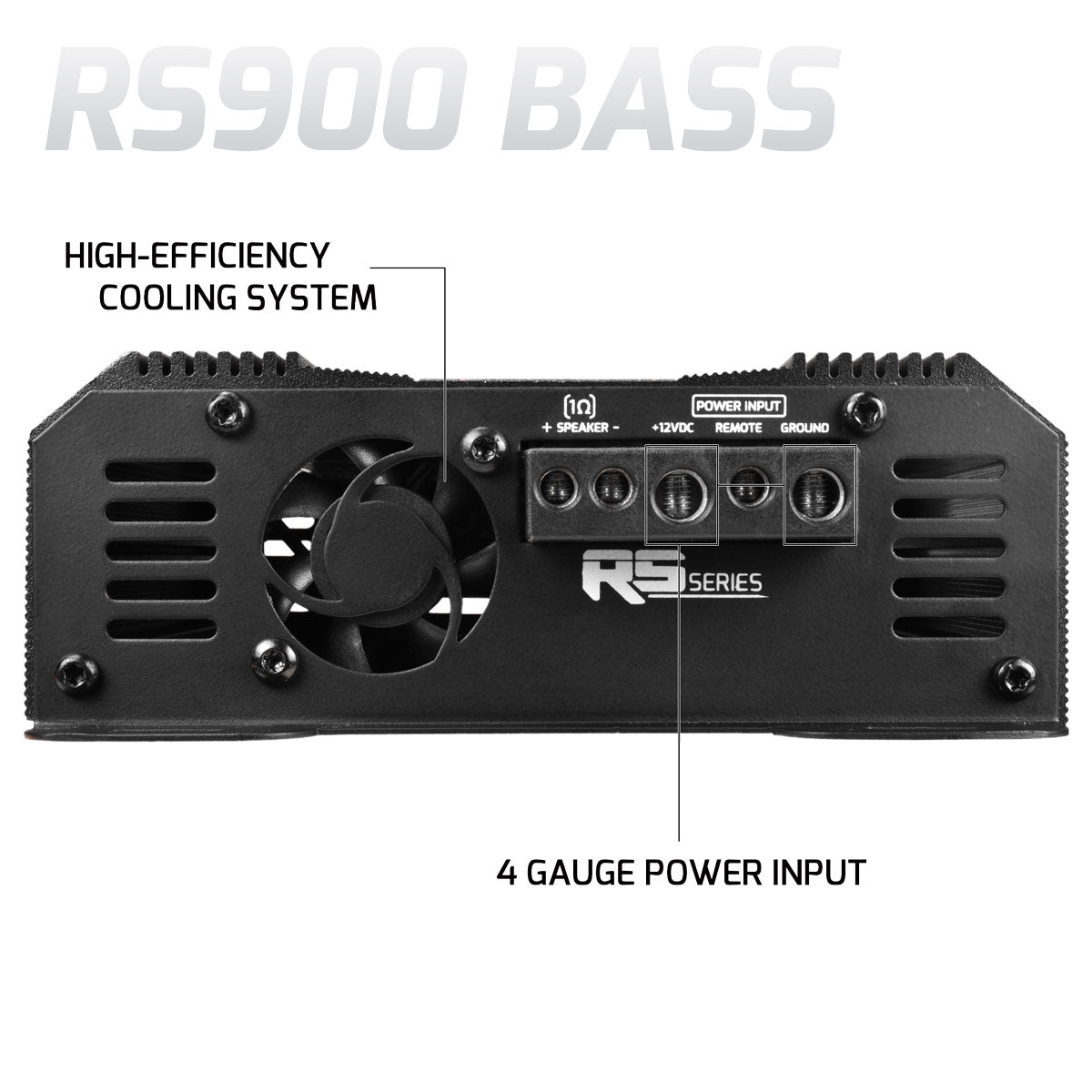 RS900 BASS 1 Ohm - 1 Channel Monoblock Amplifier