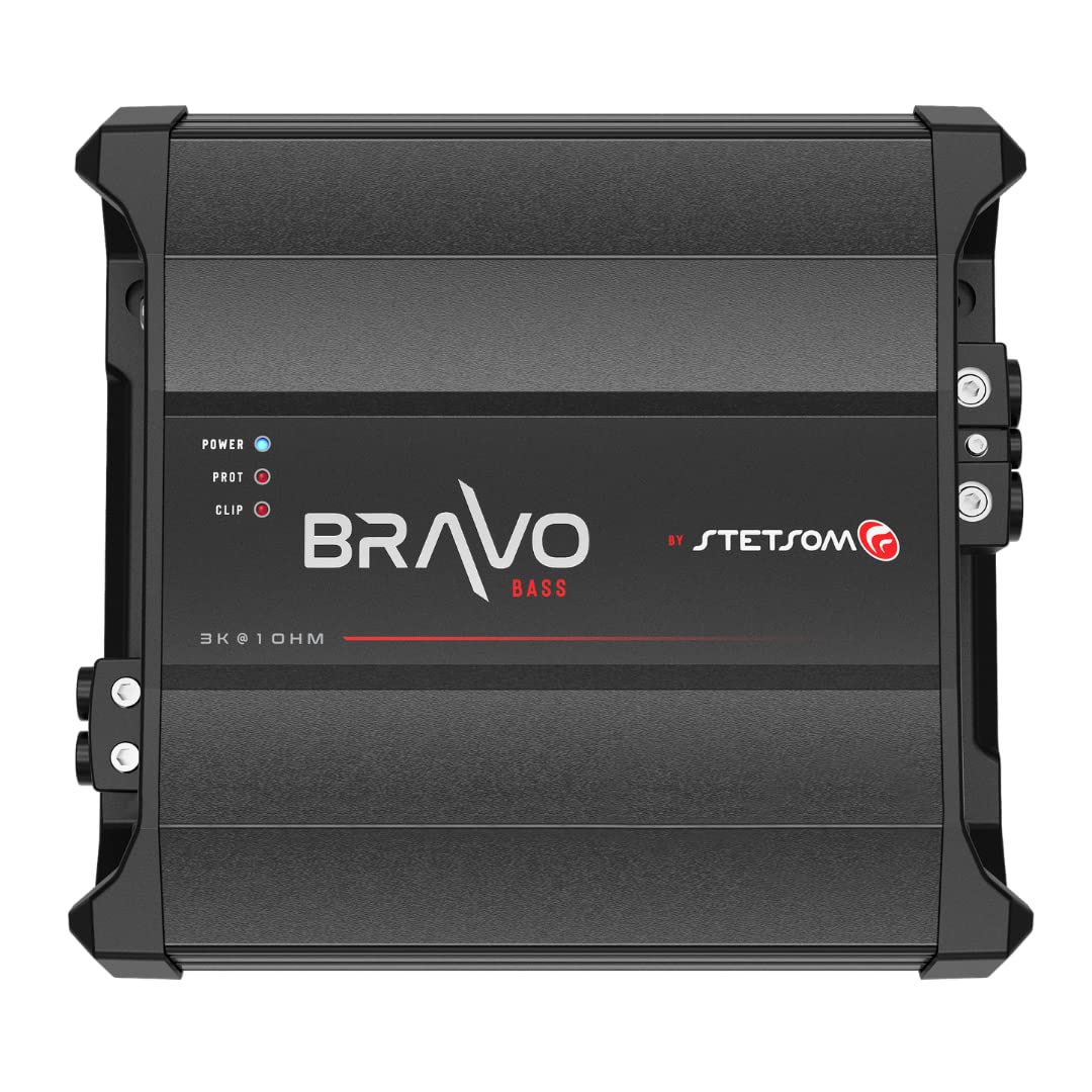 Stetsom BRAVO BASS 3k Digital Subwoofer Amplifier Mono 1 Channel Class D 3000 Watts RMS