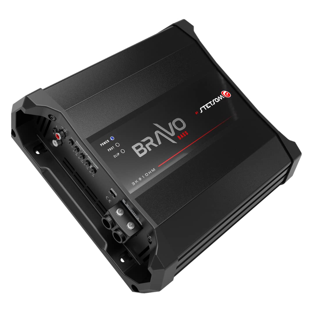 Stetsom BRAVO BASS 3k Digital Subwoofer Amplifier Mono 1 Channel Class D 3000 Watts RMS