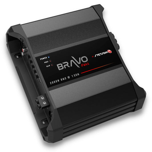 Stetsom BRAVO FULL 2000 1 Ohm Mono Car Amplifier, 2000.1 2K Watts RMS