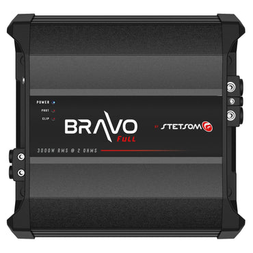 Stetsom BRAVO FULL 3000 2 Ohms Mono Car Amplifier, 3000.1 3K Watts RMS