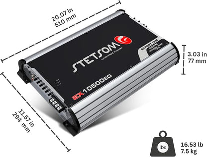 Stetsom EX 10500 EQ Class D Full Range Mono Amplifier