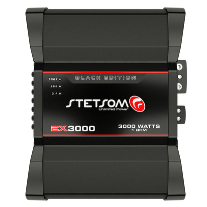 Stetsom EX 3000 Black Edition 1 Ohm Mono Car Amplifier