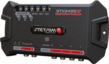 Stetsom STX 2436 Bluetooth DSP Crossover & Equalizer 4 Output Channel Full Digital Signal Processor 2.4