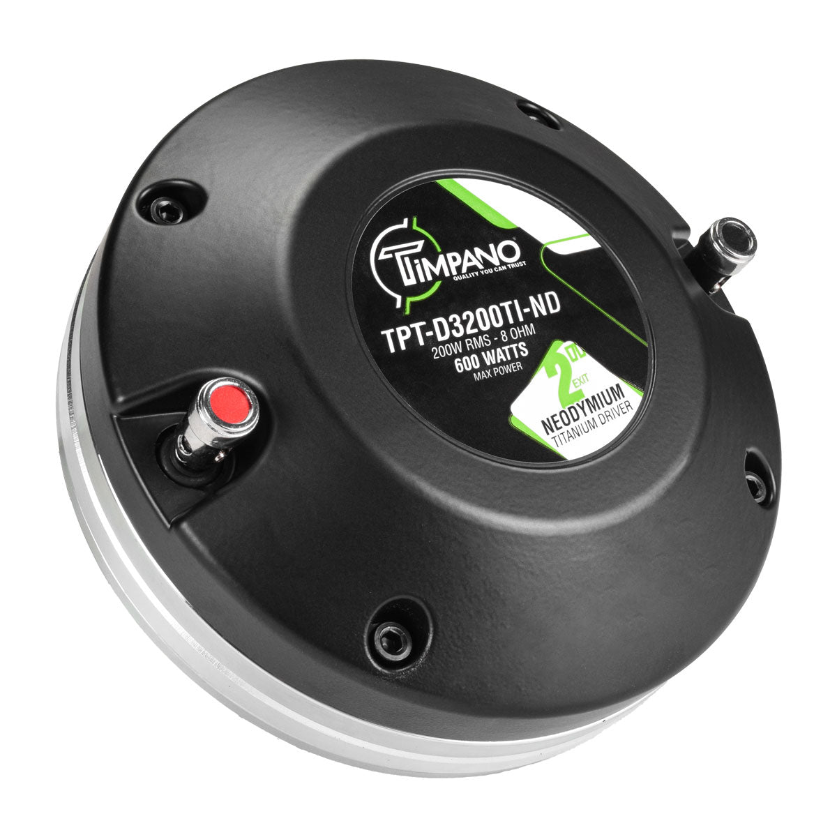 TIMPANO TPT-D3200TI-ND 2″ Exit Neodymium Titanium Compression Driver