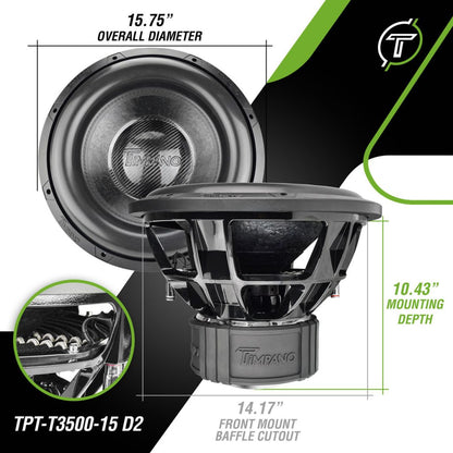 TPT-T3500-15 D2 Subwoofer