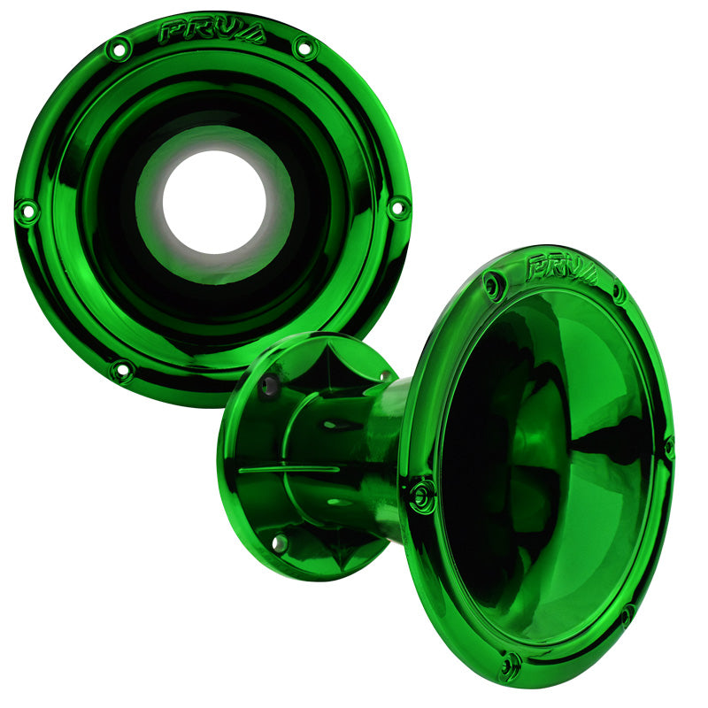 PRV AUDIO - 2" Exit Wave Guide - 45 x 45  Green Chrome Finish